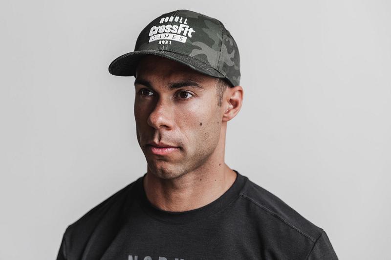 Men's Nobull Crossfit Games Classic Hats Olive | SG K2577O